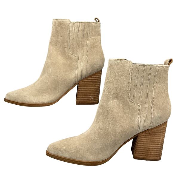 NEW Marc Fisher LTD Women’s Oshay Pointed Toe Bootie Tan Size 11M - Picture 2 of 10